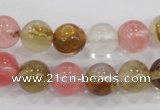 CTS04 15.5 inches 10mm round tigerskin glass beads wholesale