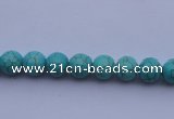 CTU01 15.5 inches 4mm round blue turquoise strand beads Wholesale