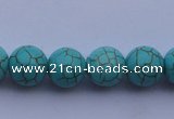 CTU09 15.5 inches 20mm round blue turquoise strand beads Wholesale