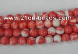 CTU1001 15.5 inches 6mm round synthetic turquoise beads wholesale