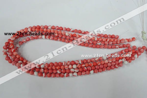 CTU1001 15.5 inches 6mm round synthetic turquoise beads wholesale