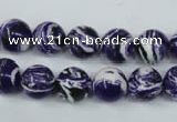 CTU1083 15.5 inches 10mm round synthetic turquoise beads wholesale