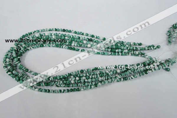 CTU1125 15.5 inches 4mm round synthetic turquoise beads wholesale