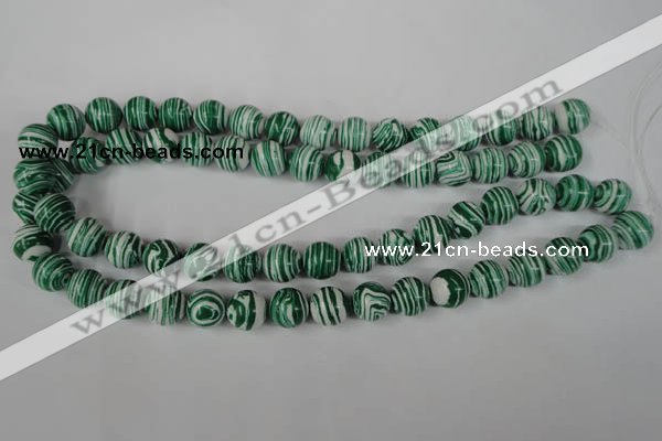 CTU1128 15.5 inches 10mm round synthetic turquoise beads wholesale