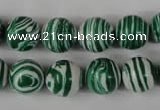 CTU1129 15.5 inches 12mm round synthetic turquoise beads wholesale