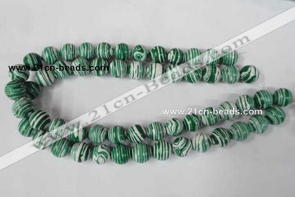 CTU1130 15.5 inches 14mm round synthetic turquoise beads wholesale