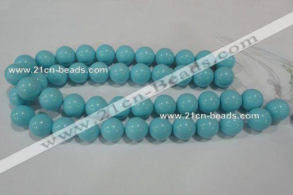 CTU1217 15.5 inches 18mm round synthetic turquoise beads