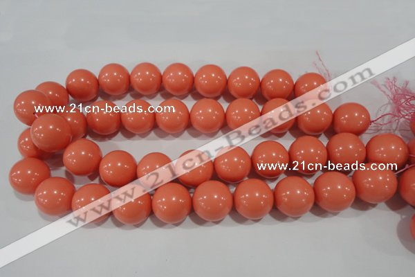 CTU1319 15.5 inches 20mm round synthetic turquoise beads