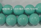 CTU1387 15.5 inches 16mm round synthetic turquoise beads