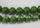 CTU1394 15.5 inches 10mm round synthetic turquoise beads