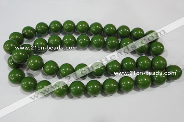 CTU1398 15.5 inches 18mm round synthetic turquoise beads