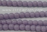 CTU1400 15.5 inches 3mm round synthetic turquoise beads