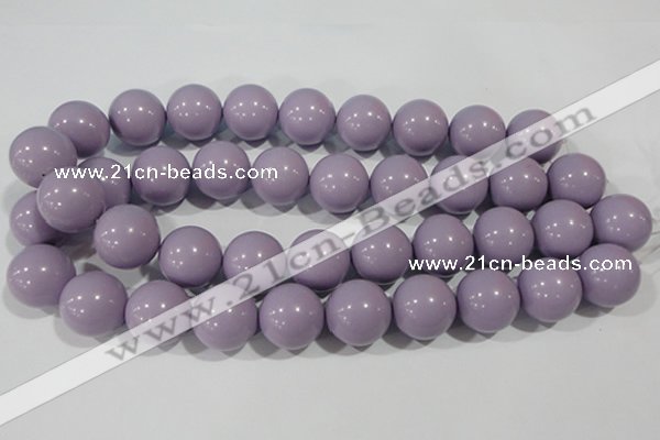 CTU1409 15.5 inches 20mm round synthetic turquoise beads