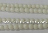 CTU1429 15.5 inches 2mm round synthetic turquoise beads