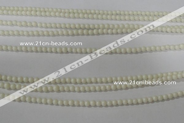 CTU1430 15.5 inches 3mm round synthetic turquoise beads