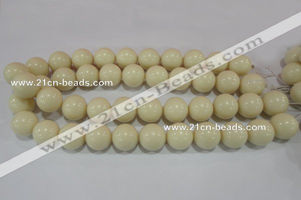 CTU1438 15.5 inches 18mm round synthetic turquoise beads