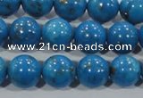 CTU1626 15.5 inches 16mm round synthetic turquoise beads