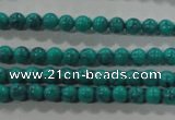 CTU1671 15.5 inches 4mm round synthetic turquoise beads