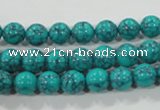 CTU1673 15.5 inches 8mm round synthetic turquoise beads