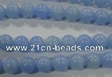 CTU1731 15.5 inches 4mm round synthetic turquoise beads