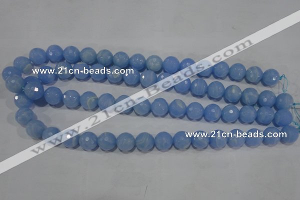 CTU1745 15.5 inches 12mm faceted round synthetic turquoise beads