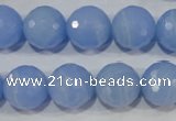 CTU1746 15.5 inches 14mm faceted round synthetic turquoise beads