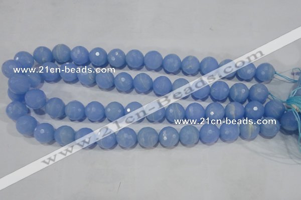 CTU1746 15.5 inches 14mm faceted round synthetic turquoise beads