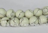 CTU1792 15.5 inches 6mm round synthetic turquoise beads