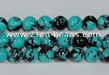 CTU1803 15.5 inches 8mm round synthetic turquoise beads