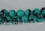 CTU1804 15.5 inches 10mm round synthetic turquoise beads