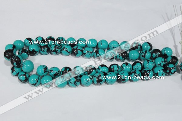 CTU1806 15.5 inches 14mm round synthetic turquoise beads