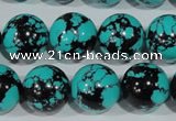 CTU1807 15.5 inches 16mm round synthetic turquoise beads