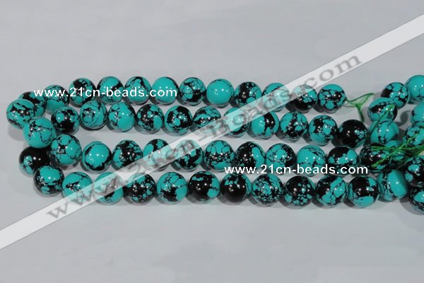 CTU1807 15.5 inches 16mm round synthetic turquoise beads