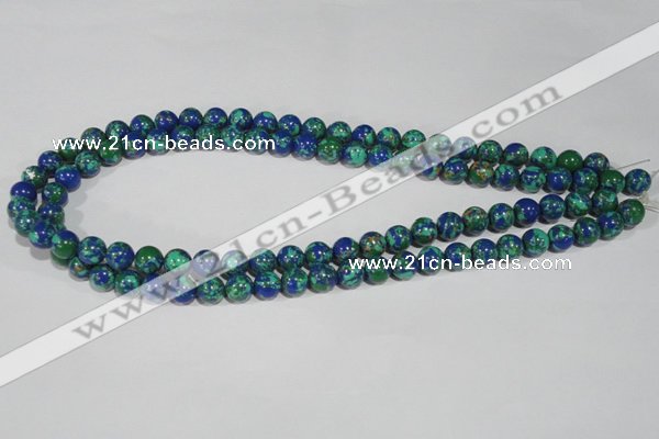 CTU1813 15.5 inches 8mm round synthetic turquoise beads