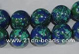 CTU1816 15.5 inches 14mm round synthetic turquoise beads