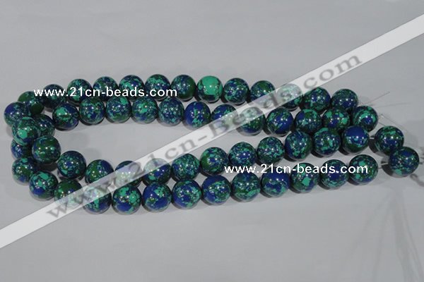 CTU1816 15.5 inches 14mm round synthetic turquoise beads