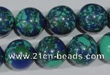 CTU1819 15.5 inches 20mm round synthetic turquoise beads