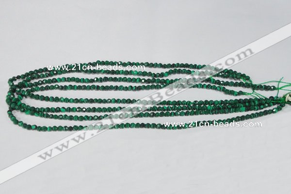 CTU1821 15.5 inches 4mm faceted round synthetic turquoise beads