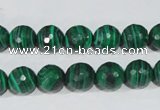 CTU1824 15.5 inches 10mm faceted round synthetic turquoise beads