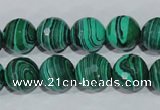 CTU1825 15.5 inches 12mm faceted round synthetic turquoise beads