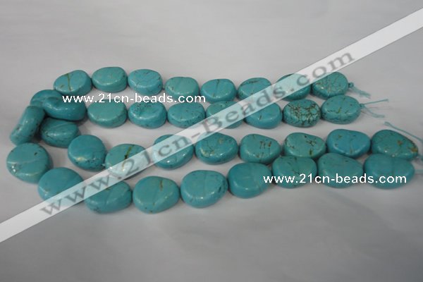 CTU1910 15.5 inches 18*22mm freefrom imitation turquoise beads