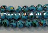 CTU2002 15.5 inches 8mm round synthetic turquoise beads