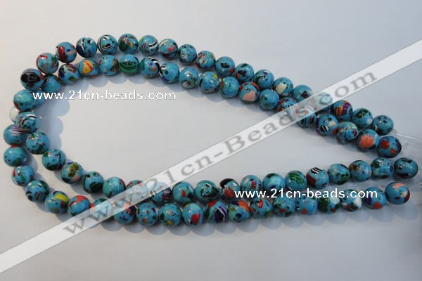 CTU2003 15.5 inches 10mm round synthetic turquoise beads