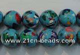 CTU2004 15.5 inches 12mm round synthetic turquoise beads