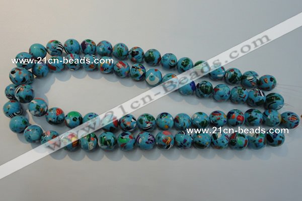 CTU2004 15.5 inches 12mm round synthetic turquoise beads