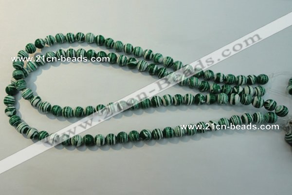 CTU2042 15.5 inches 8mm round synthetic turquoise beads