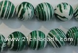 CTU2045 15.5 inches 14mm round synthetic turquoise beads