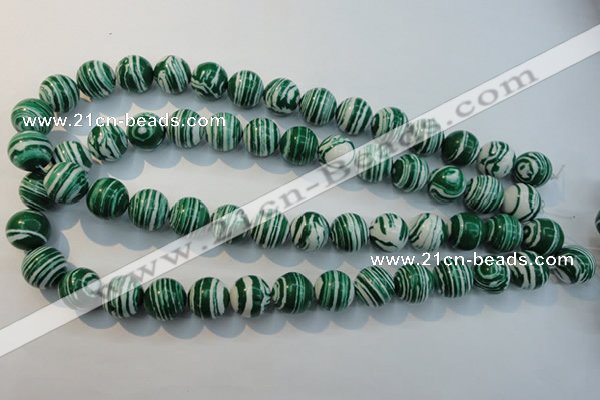 CTU2045 15.5 inches 14mm round synthetic turquoise beads