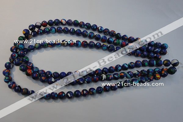 CTU2072 15.5 inches 8mm round synthetic turquoise beads