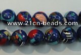 CTU2073 15.5 inches 10mm round synthetic turquoise beads